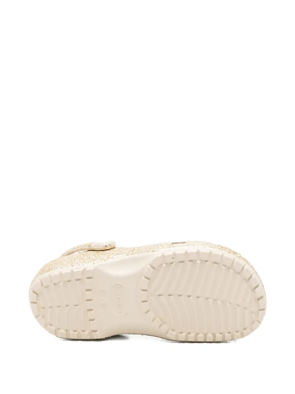 Сандалии с блестками Crocs Kids, золото — фото 4