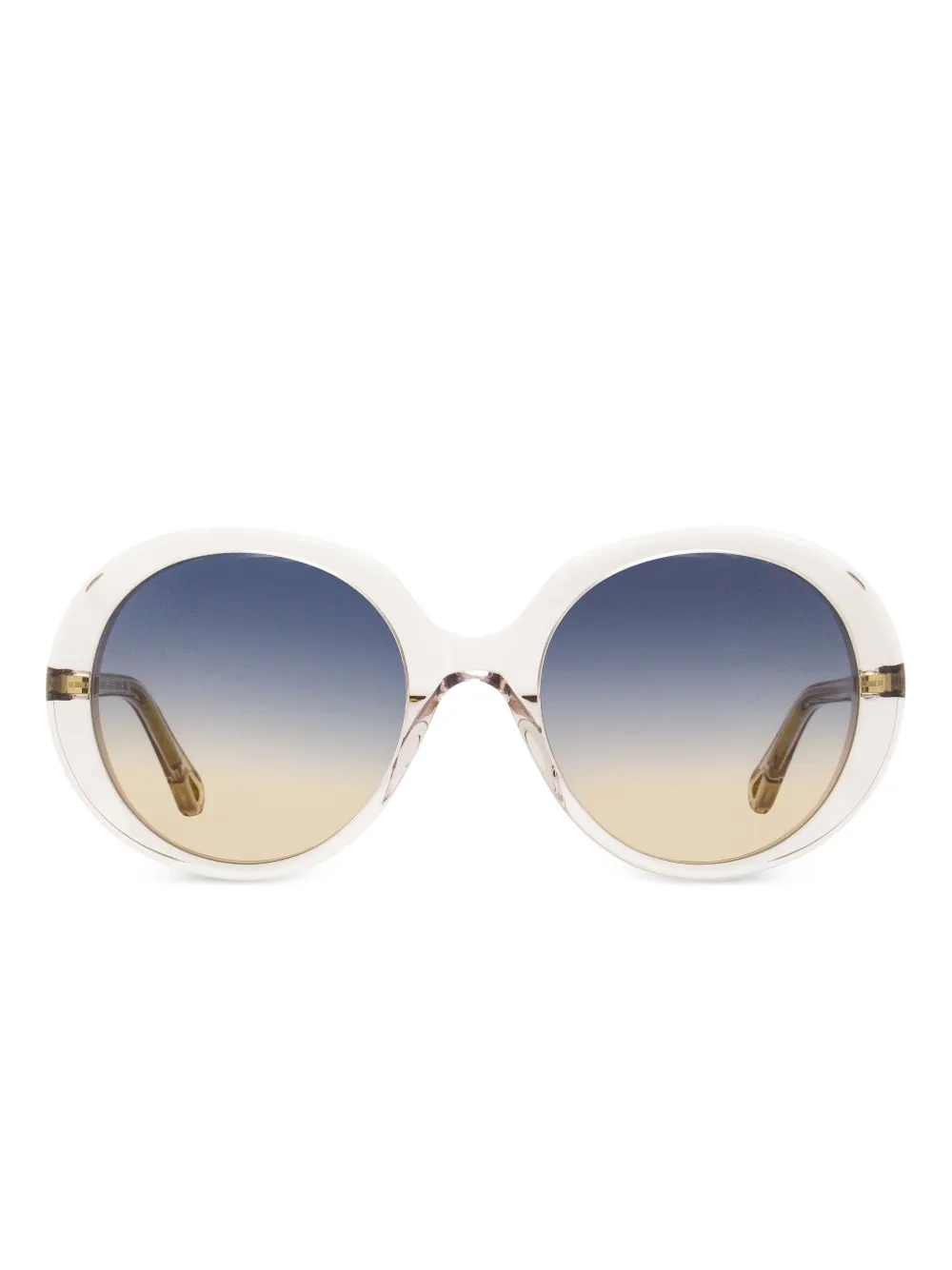 

Солнцезащитные очки в массивной оправе Chloé Eyewear, белый