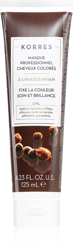 

Питательная маска с аргановым маслом для окрашенных волос Korres, 125 мл