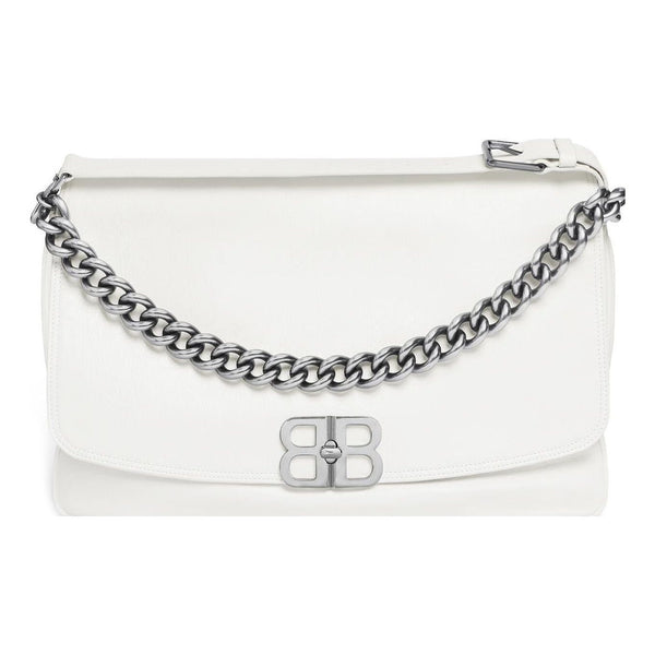 

Сумка bb soft large flap bag 'optic white' Balenciaga, белый