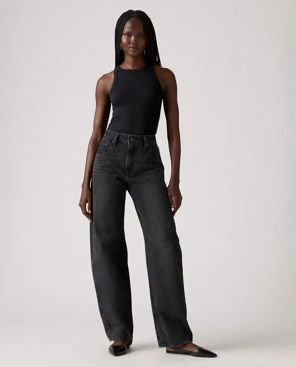 

Женские джинсы-вареные Baggy Dad Barrel Levi's, темно-синий