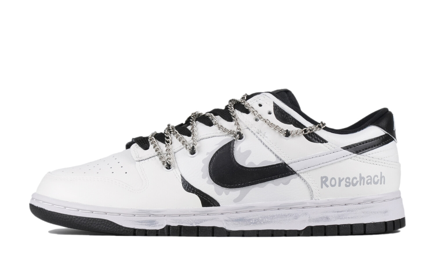 

Кроссовки Nike Dunk Skateboarding Shoes Men Low-top Black/white/gray, белый