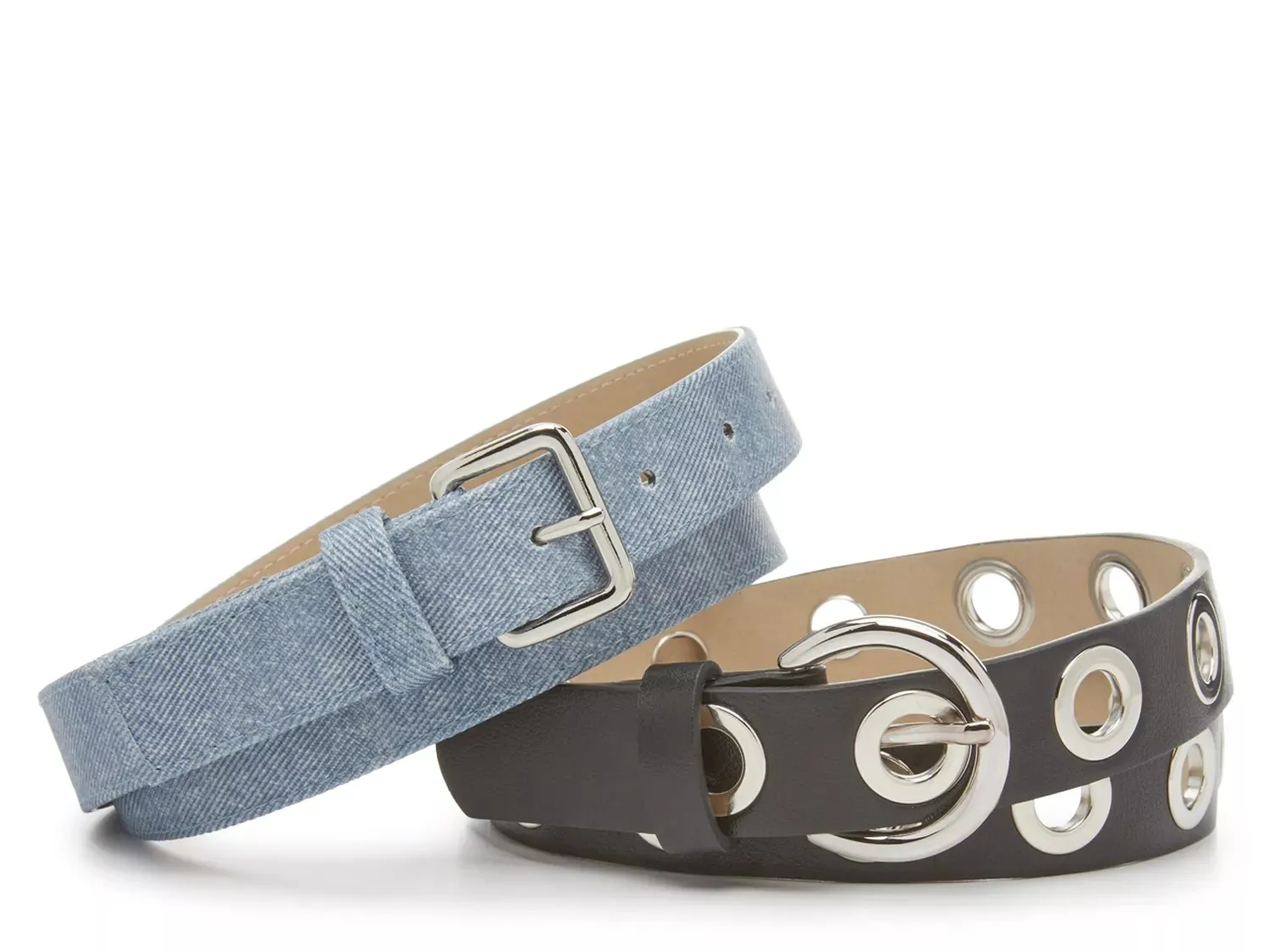 

Женские ремни Crown Vintage Denim & Black - 2 шт., черный/синий