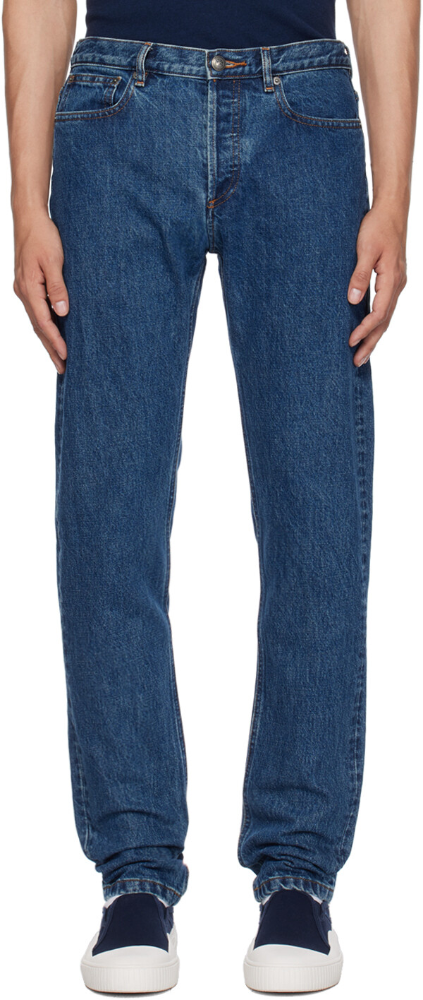 

Потертые джинсы Indigo Petit New Standard A.P.C.
