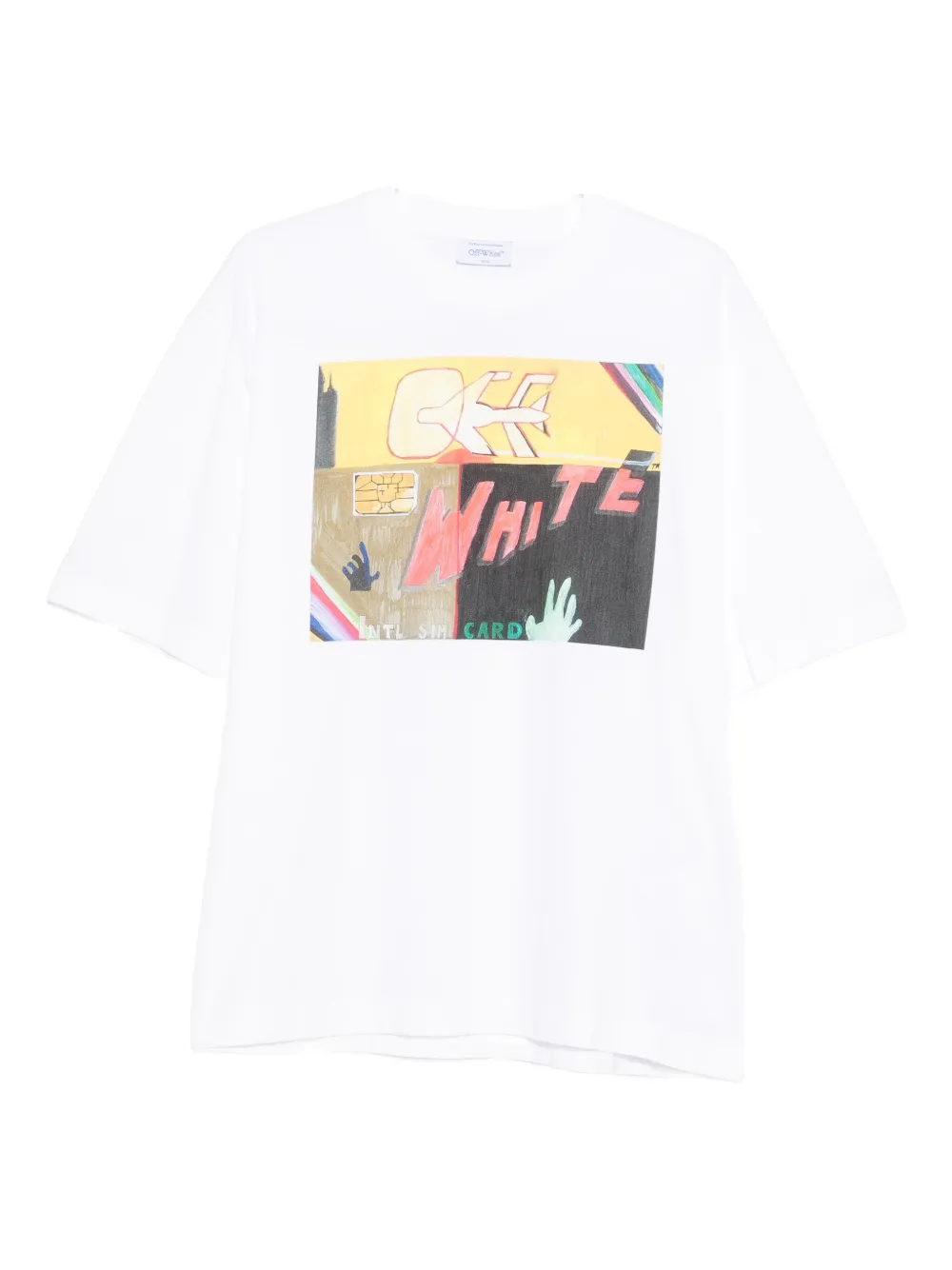 

Футболка с графическим принтом OFF-WHITE, белый