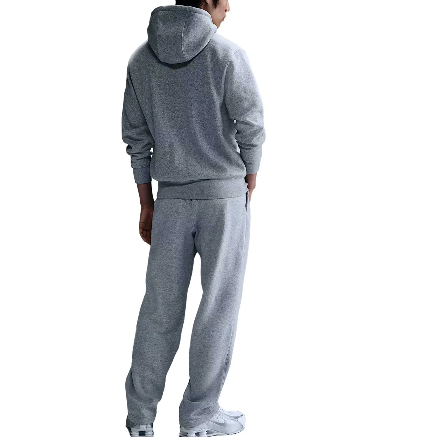 Толстовка мужская на молнии Club из флиса Nike, Gray — фото 3