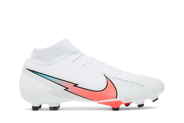Бутсы Nike Mercurial Superfly 7 Academy MG 'White Crimson Jade', белый — фото 2