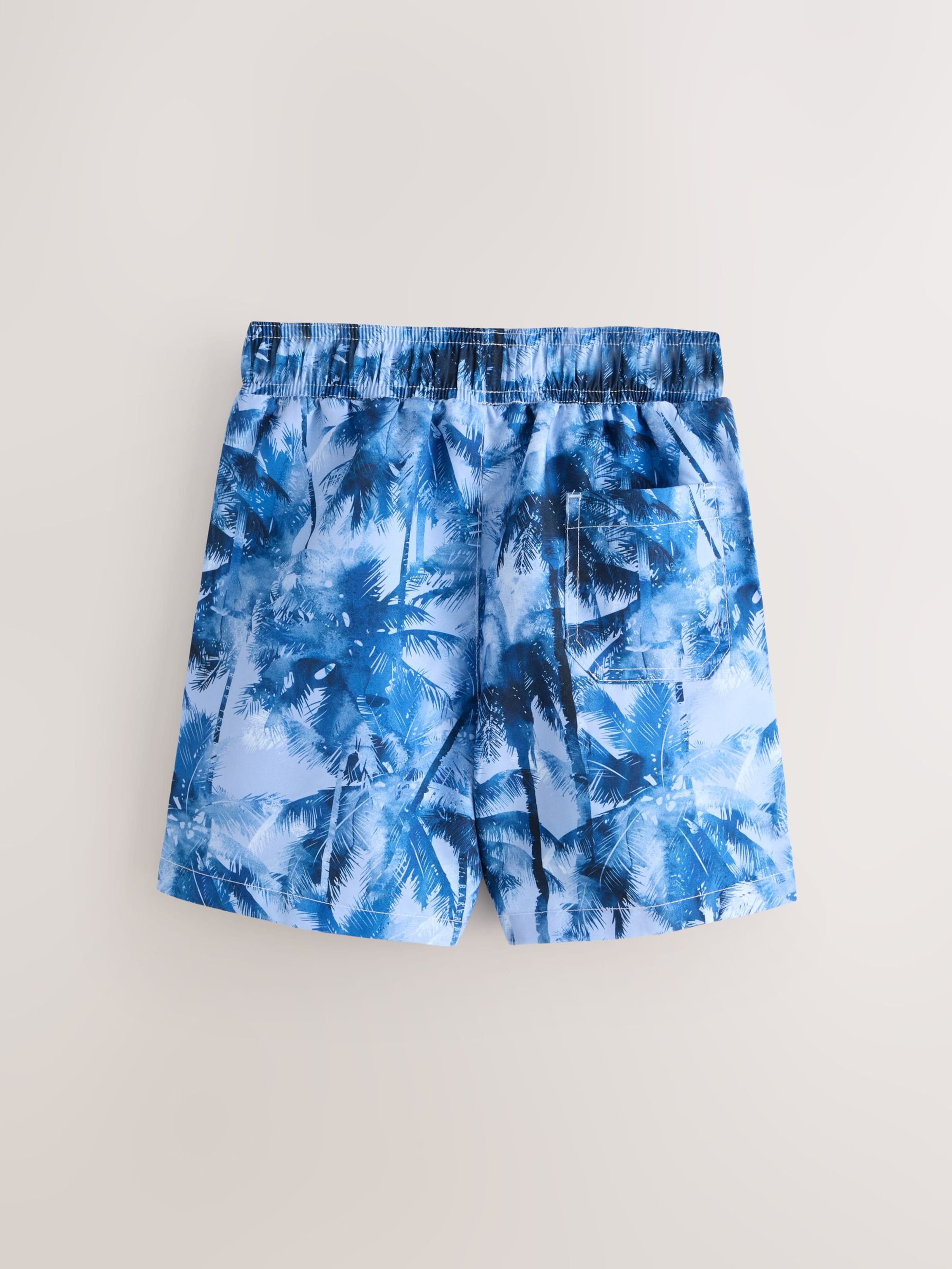 Baker by Ted Baker Шорты Board Shorts в цветах Blue, Marine Blue, Dark Blue — фото 2