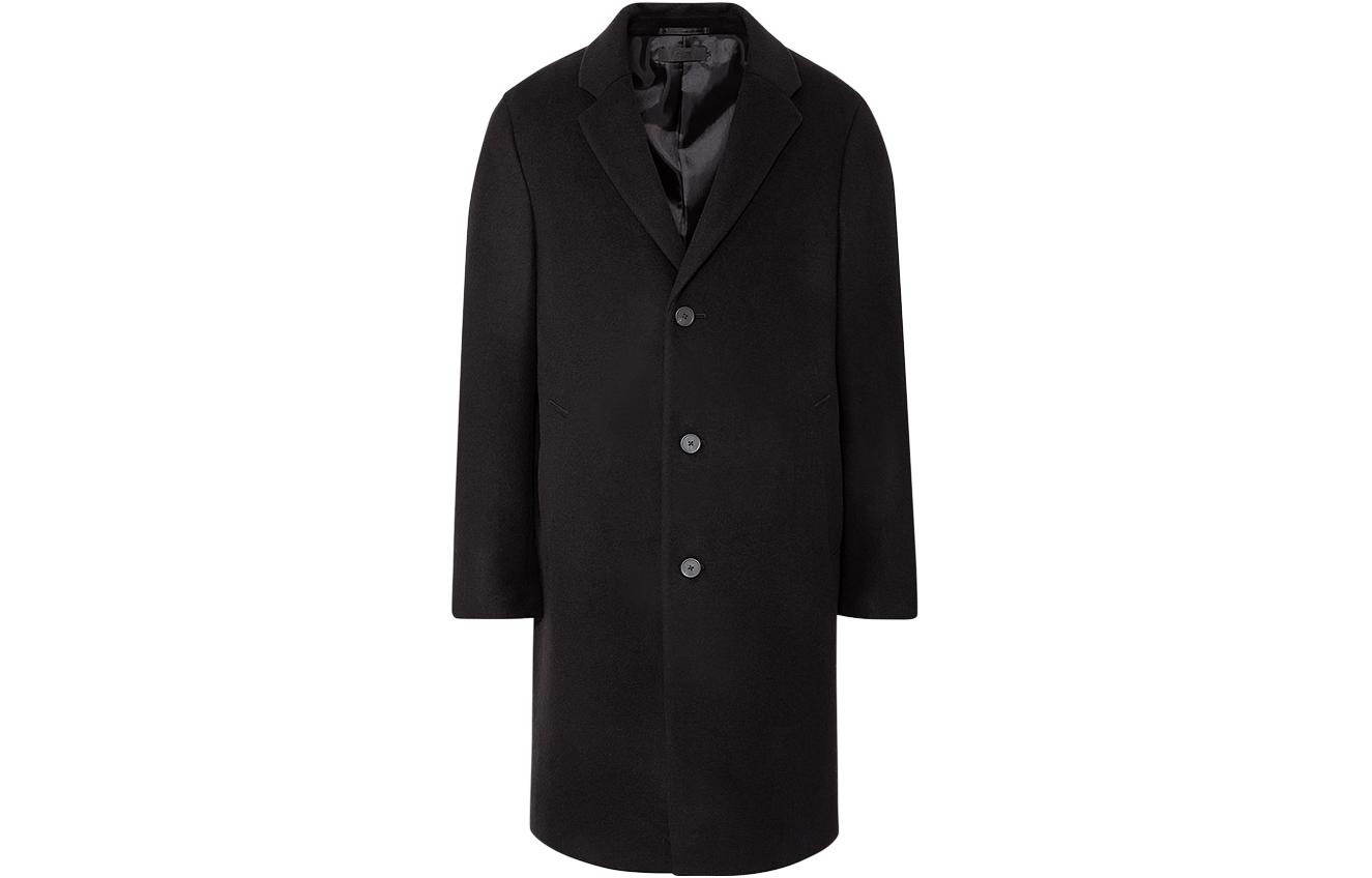 

UNIQLO Черное мужское пальто, Black