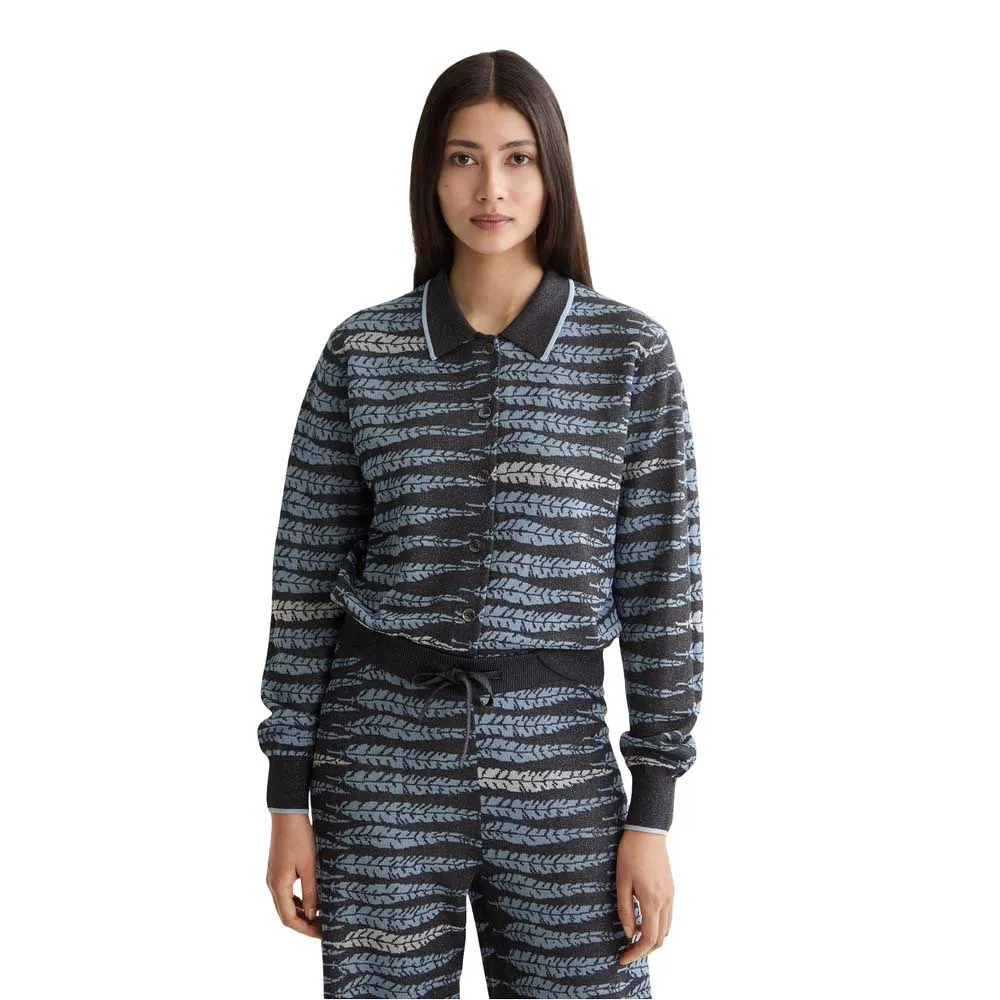

Кардиган Scotch & Soda Lurex Jacquard, черный