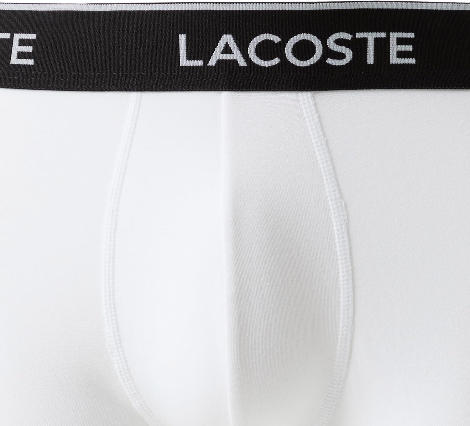 Lacoste мужские хлопковые боксеры Stretch Essentials, 3 шт (Amazon Exclusives), Black/White/Lead Grey — фото 2