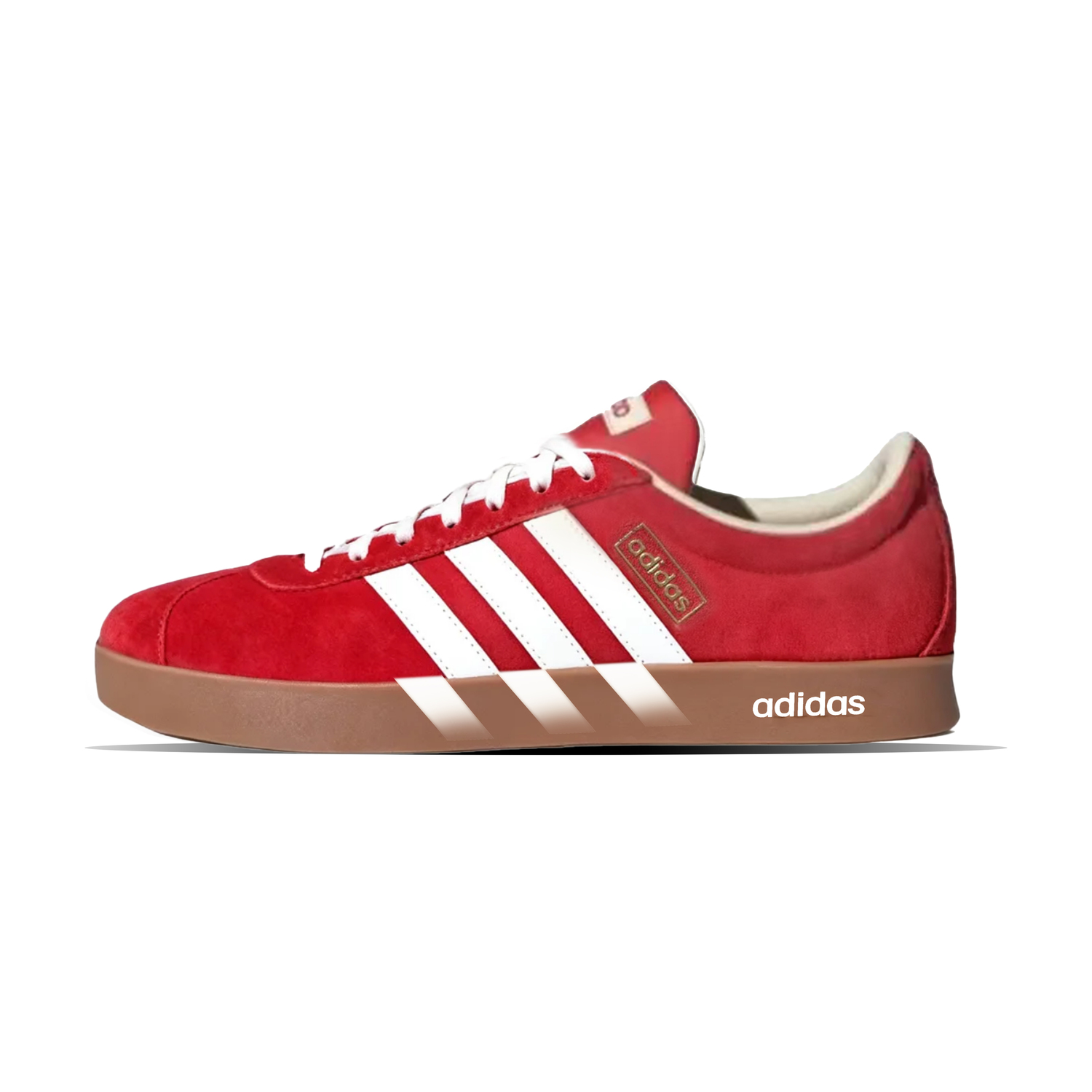 

Adidas Кроссовки для скейтбординга VL Court Classic Cherry с амортизацией Cherry, износостойкие, низкие, унисекс, красные