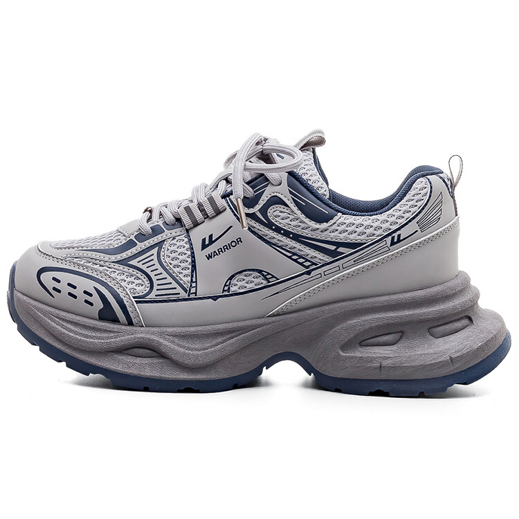 

Кроссовки WARRIOR Chunky Sneakers Women's Low-top Gray/Black, серый/черный