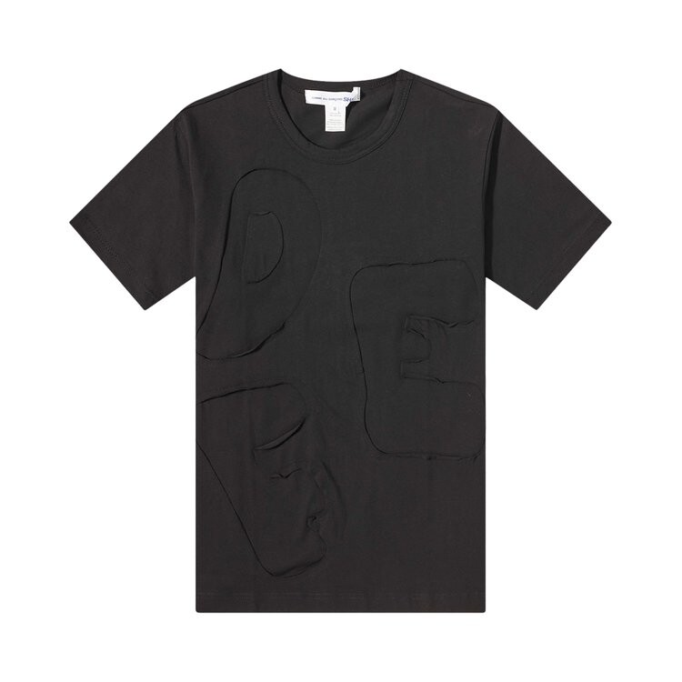 Футболка Comme Des Garçons SHIRT Comme des Garçons SHIRT Cut Out 'Black', черный — фото 2