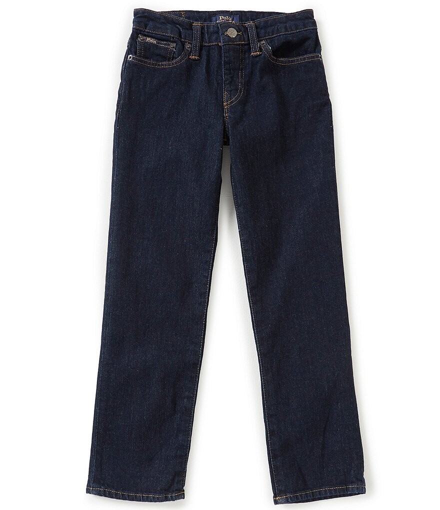 

Темные джинсовые джинсы для мальчиков Polo Ralph Lauren Big Boys 8-20 Hampton, синий