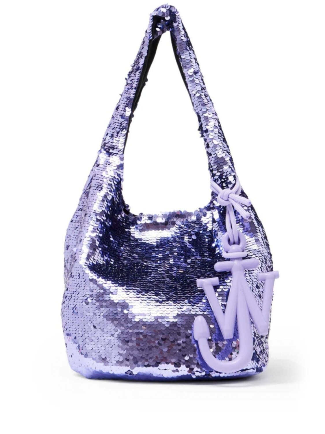 

Мини-сумка-шоппер с пайетками JW Anderson, фиолетовый