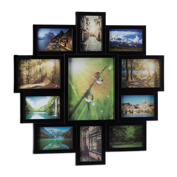 

Рамка для фотографий Relaxdays Collage 11 Fotos цвет schwarz/durchscheinend