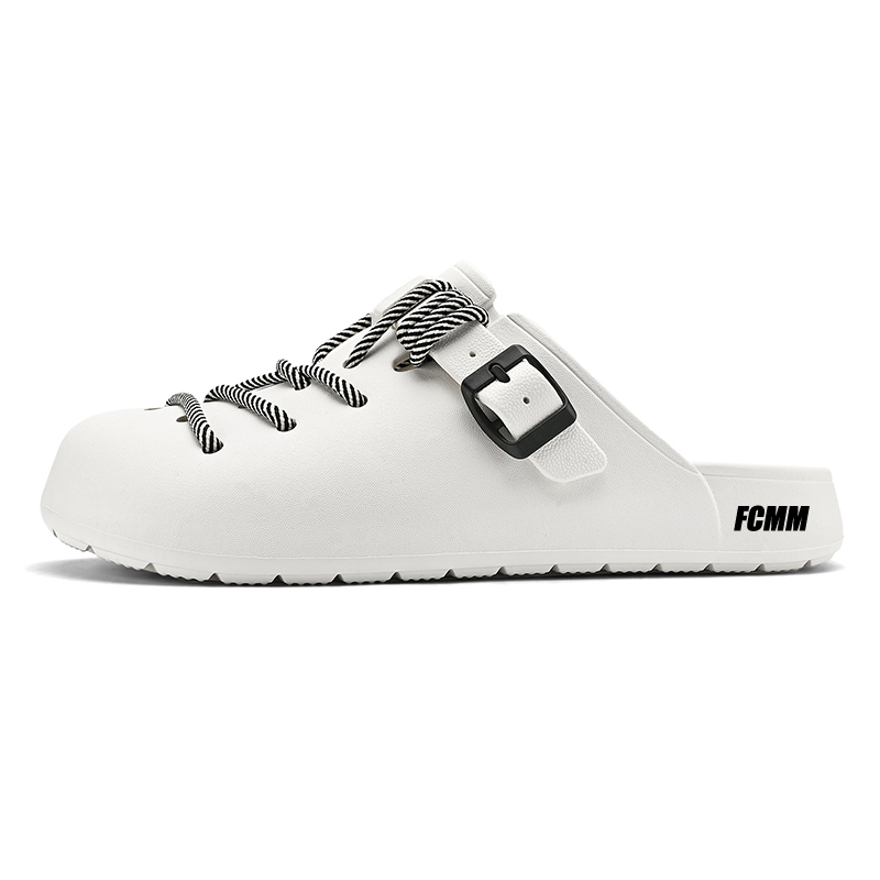 

FCMM Тканые устойчивые к истиранию противоскользящие тапочки с закрытым носком унисекс белые, цвет White