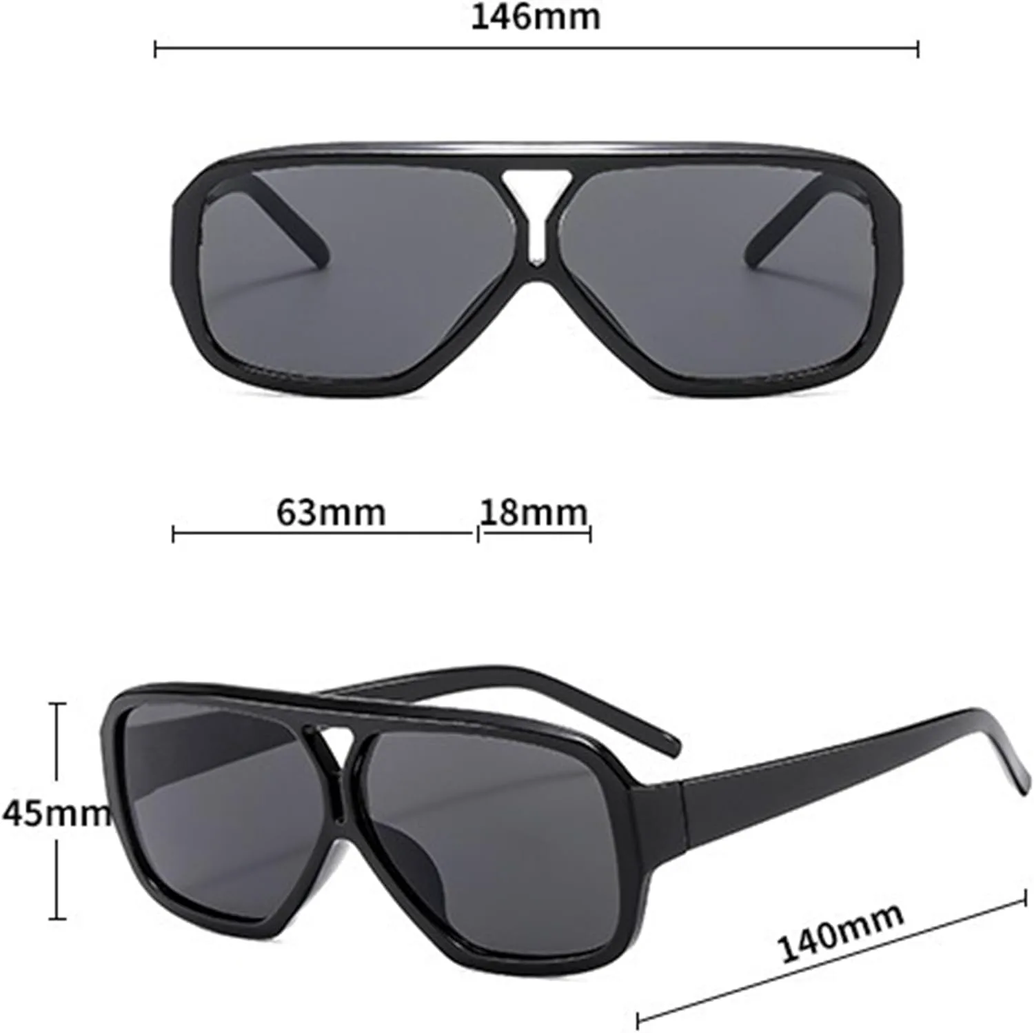 

bullabulling Модные ретро-солнцезащитные очки-пилот для женщин и мужчин, прямоугольные, винтажные, 70-х годов, квадратные, с плоской верхней частью, Pink