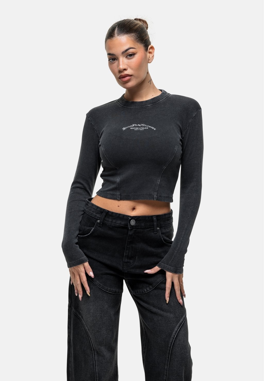 

Топ с длинными рукавами VINTAGE CROPPED TEE Good For Nothing, черный