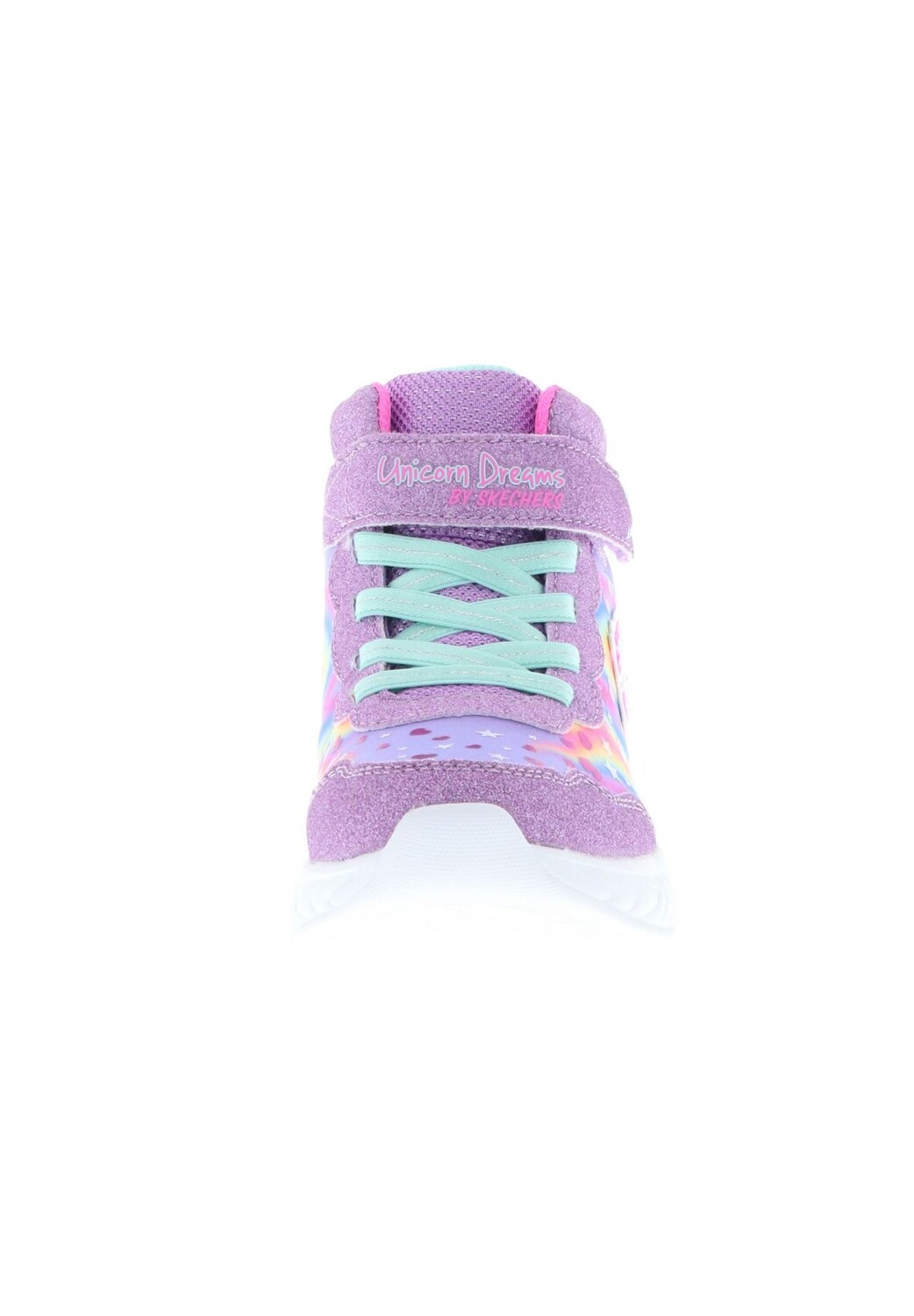 302332L/LVMT S Lights-Unicorn Dreams-Magical Dreamer детские кроссовки для девочек, полуботинки с блестками в виде сердечек единорога, фиолетовый/разноцветный SKECHERS, фиолетовый — фото 4