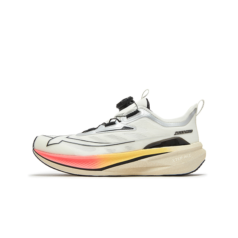 XTEP Беговые кроссовки low top sail white silver 35 40 kids' с поддержкой стопы, устойчивостью к истиранию и скольжению — фото 3