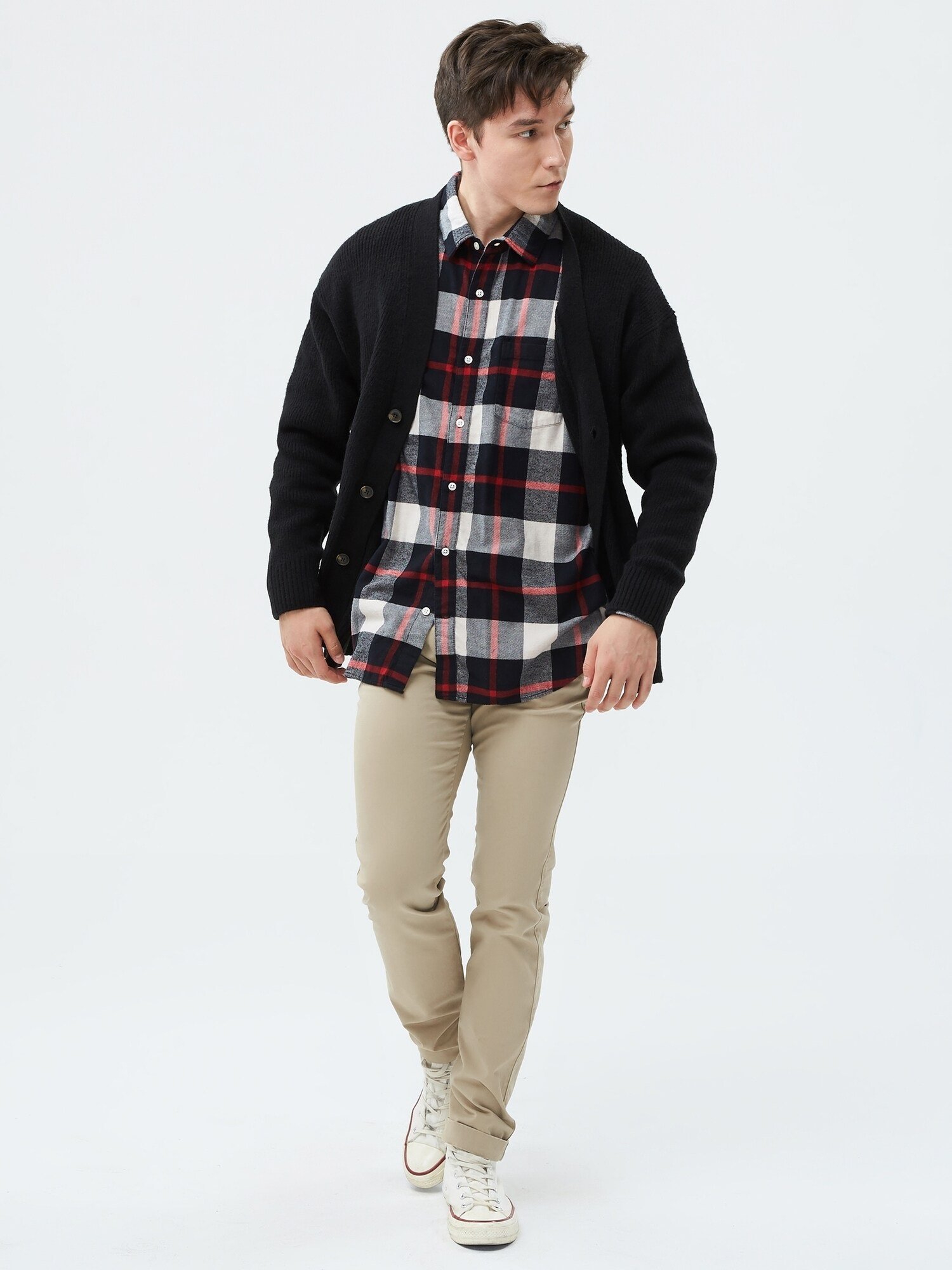 Брюки Gapflex Essential Khaki Skinny Fit Gap, ICONIC_KHAKI — фото 2