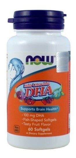 

Now Foods, Kids Chewable DHA 100 мг для детей, 60 капсул