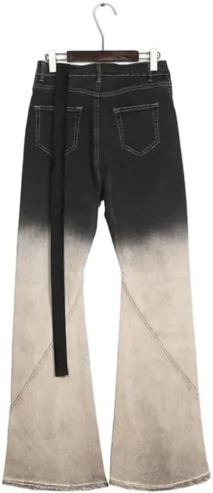 Женские джинсы Dark Wash Vintage Gradient Stacked с микро-клешем — фото 2