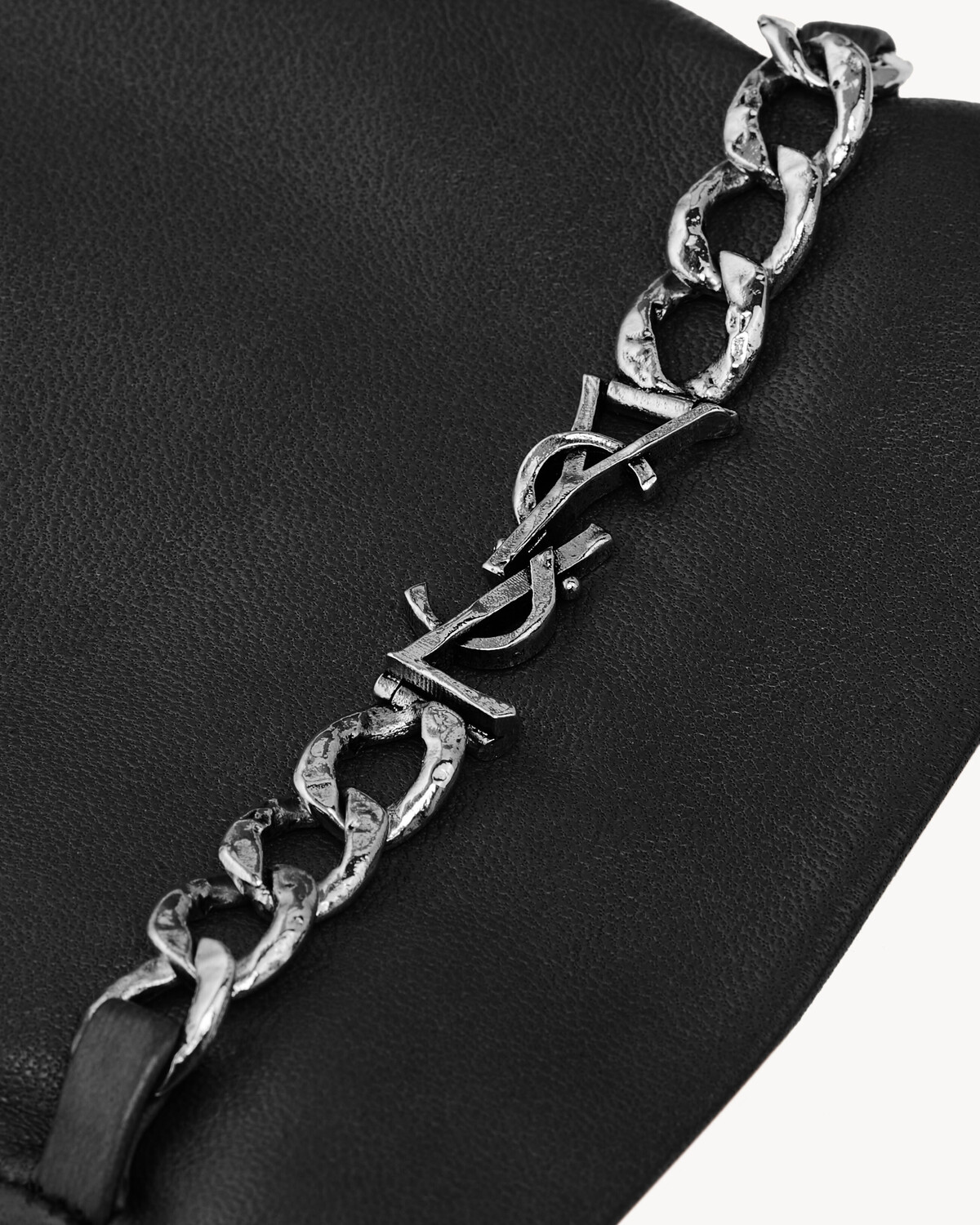 Кожаные перчатки CASSANDRE из ягненка Saint Laurent, черный — фото 2