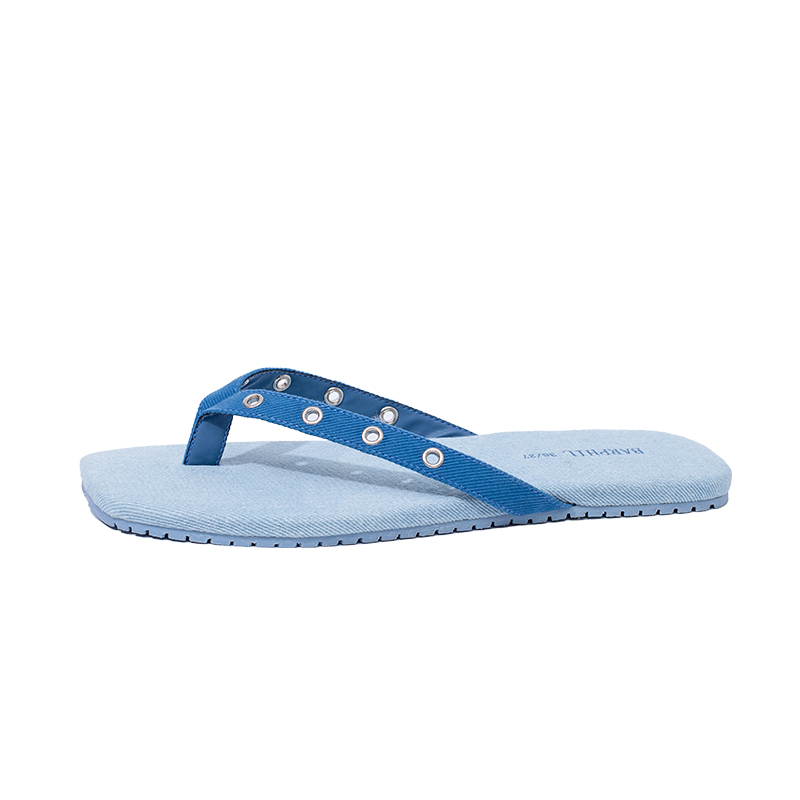 

Barphil Антискользящие бесшумные шлепанцы унисекс Denim Blue, цвет Denim Blue