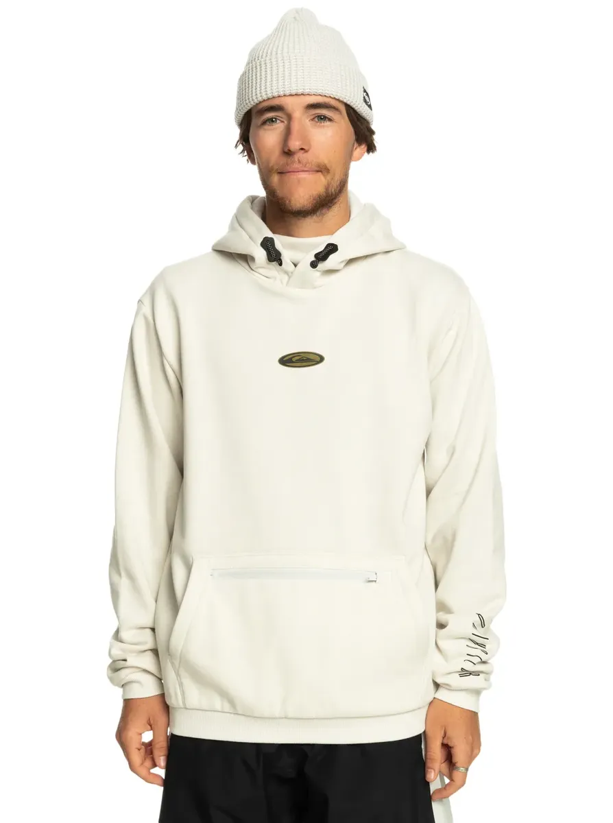 

Флисовая куртка Quiksilver "Big Logo" с капюшоном, цвет Nimbus Cloud