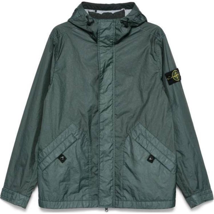 

STONE ISLAND Куртка с капюшоном и компас-нашивкой, Jasper