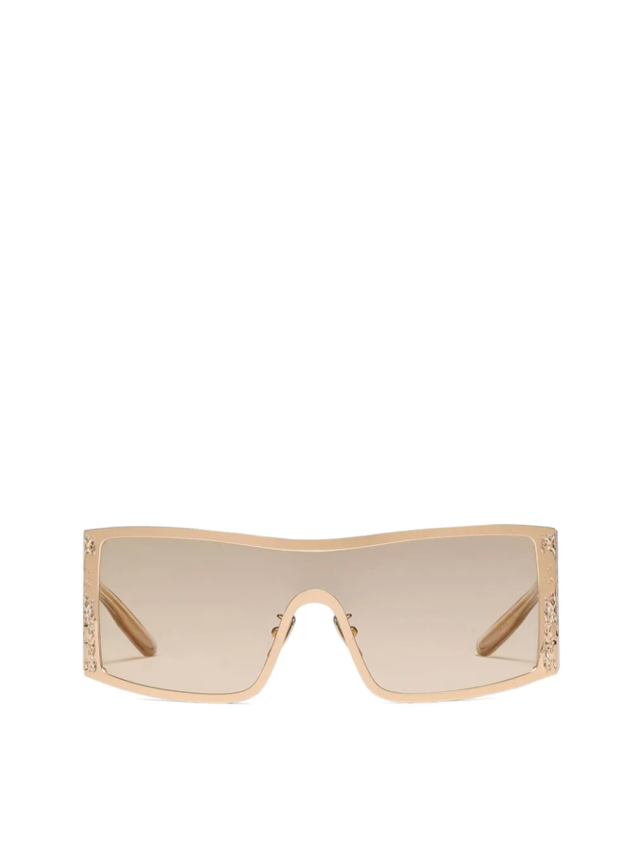 

Большие солнцезащитные очки с цветочным узором Dolce & Gabbana Eyewear, золотой