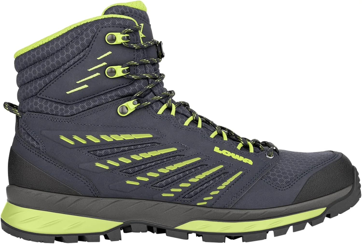Мужские ботинки Lowa Trek Evo GTX Mid из текстиля и синтетики, темно-синий — фото 2