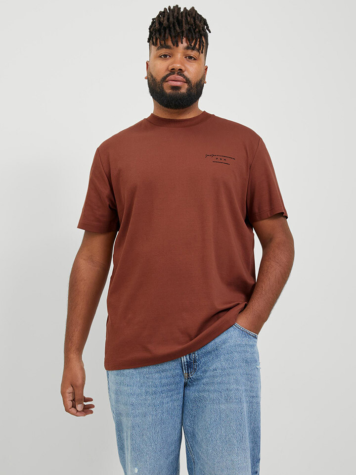 

Футболка JACK & JONES PLUS, коричневый