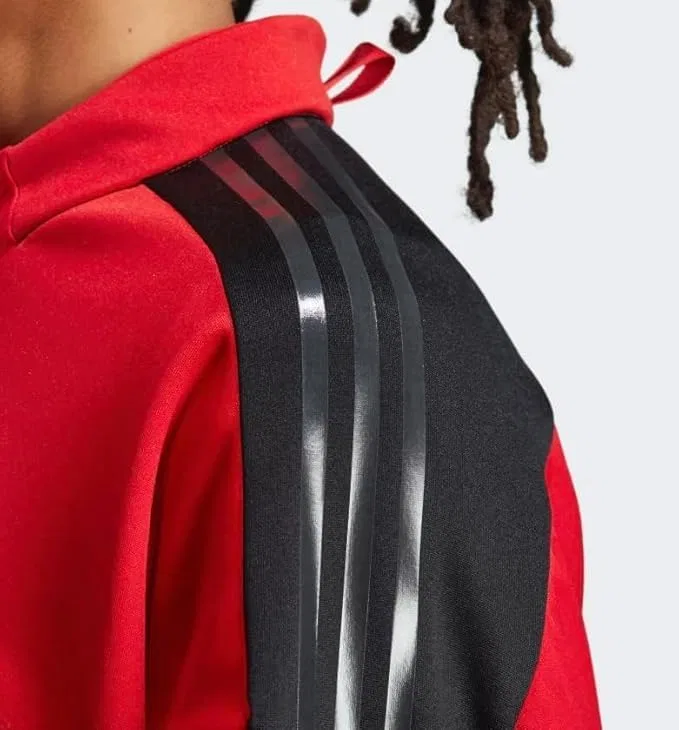 Мужская спортивная куртка ADIDAS TIRO ADVANCED, цвет «Алый» — фото 4