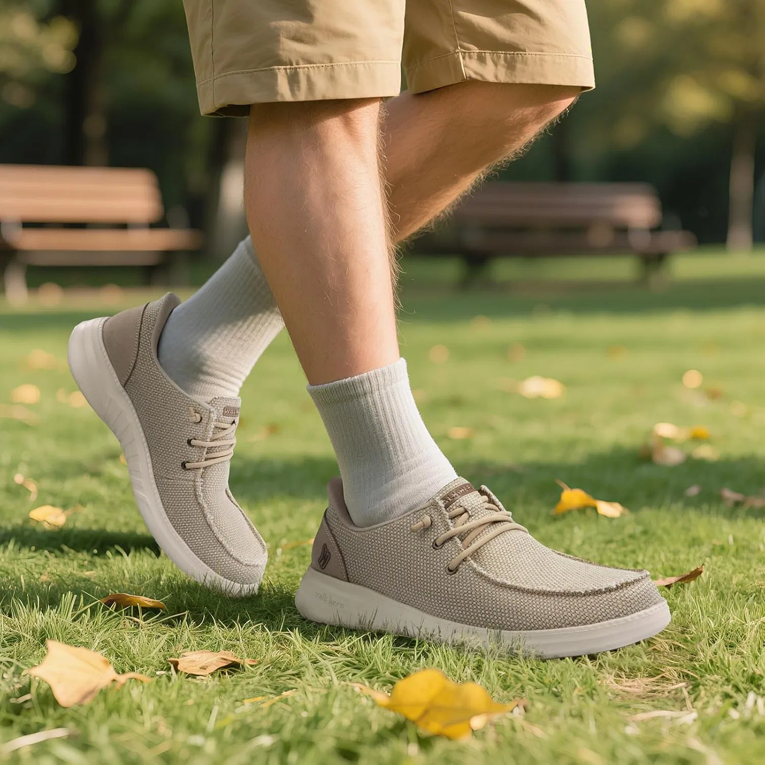 Мужские мокасины с поддержкой стопы, бежевый WALK·HERO COMFORT AND SUPPORT — фото 2