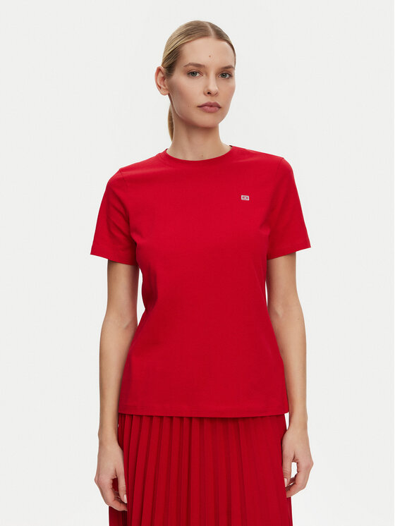 

Футболка обычного кроя WW0WW45522 Tommy Hilfiger, красный