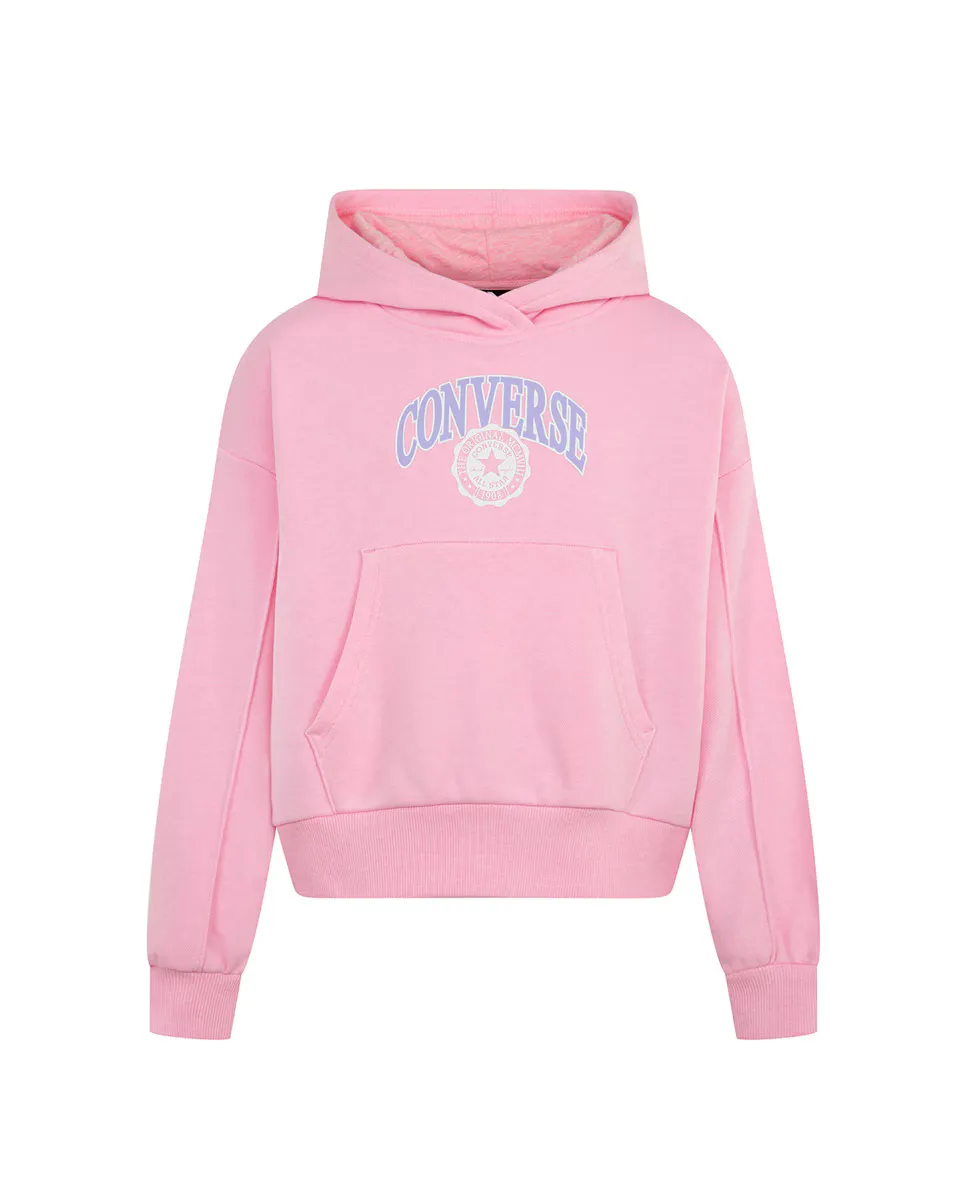 

Толстовка с капюшоном Converse Varsity Pintuck, фиолетовый