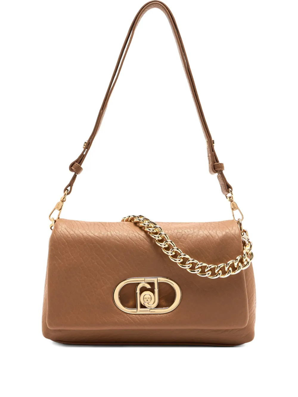 

Сумка через плечо LaPuffy с цепочным ремешком и логотипом средней величины LIU JO, коричневый