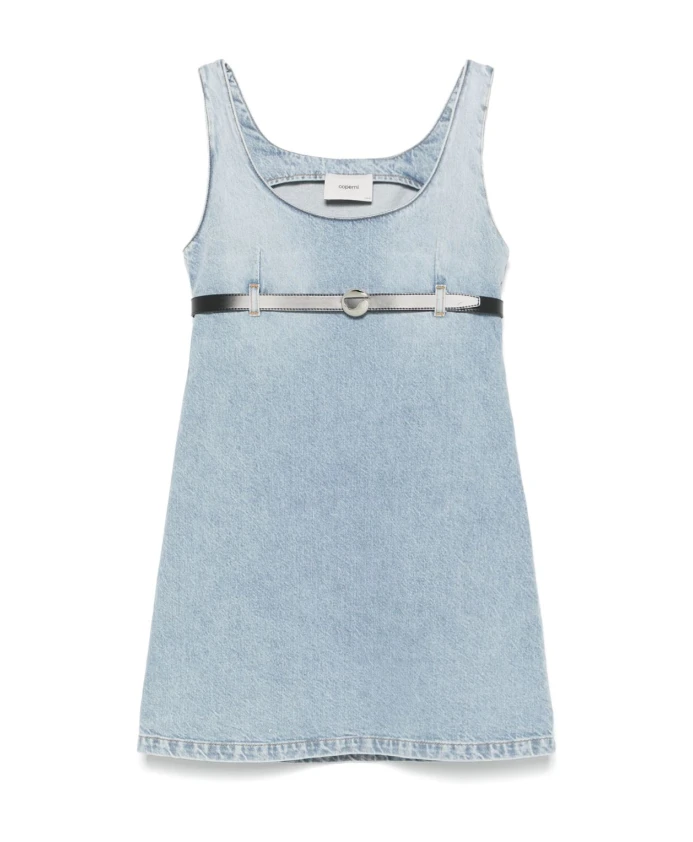 

Асимметричное вечернее платье Coperni, синий