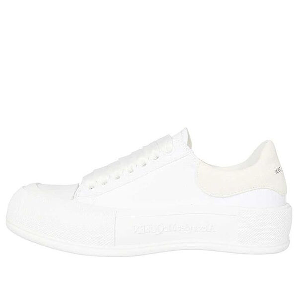 Кроссовки deck skate plimsoll shoes 'white' Alexander Mcqueen, белый