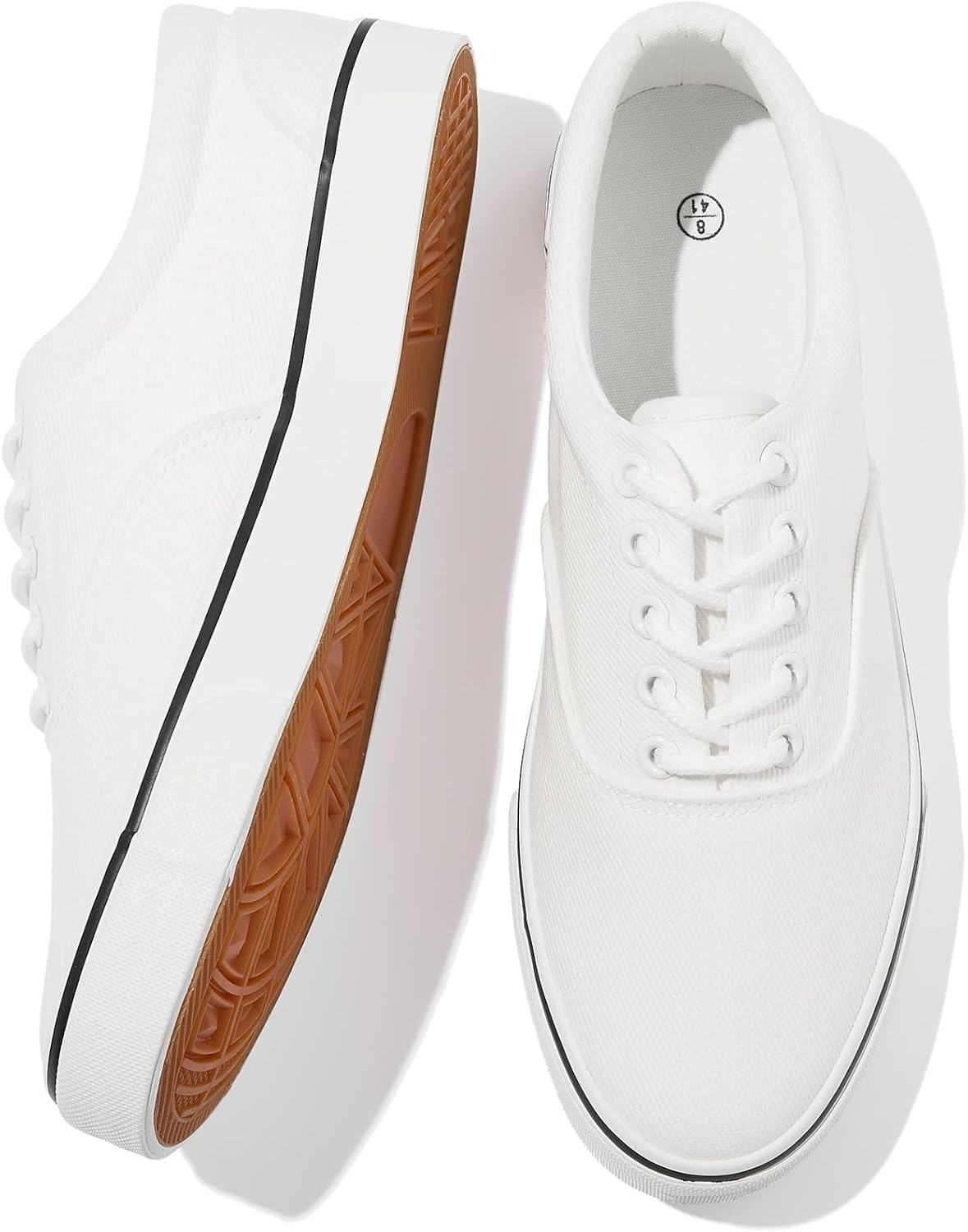 

Мужские белые кеды FRACORA из холста, низкие, шнуровка, повседневная обувь