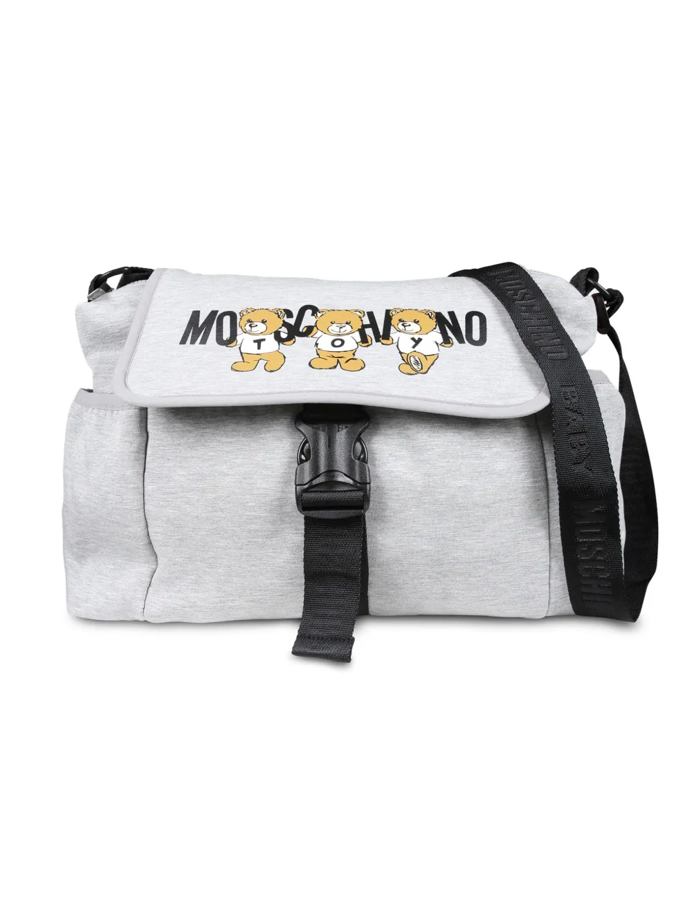 

Пеленальная сумка с логотипом Teddy Bear Moschino Kids, серый