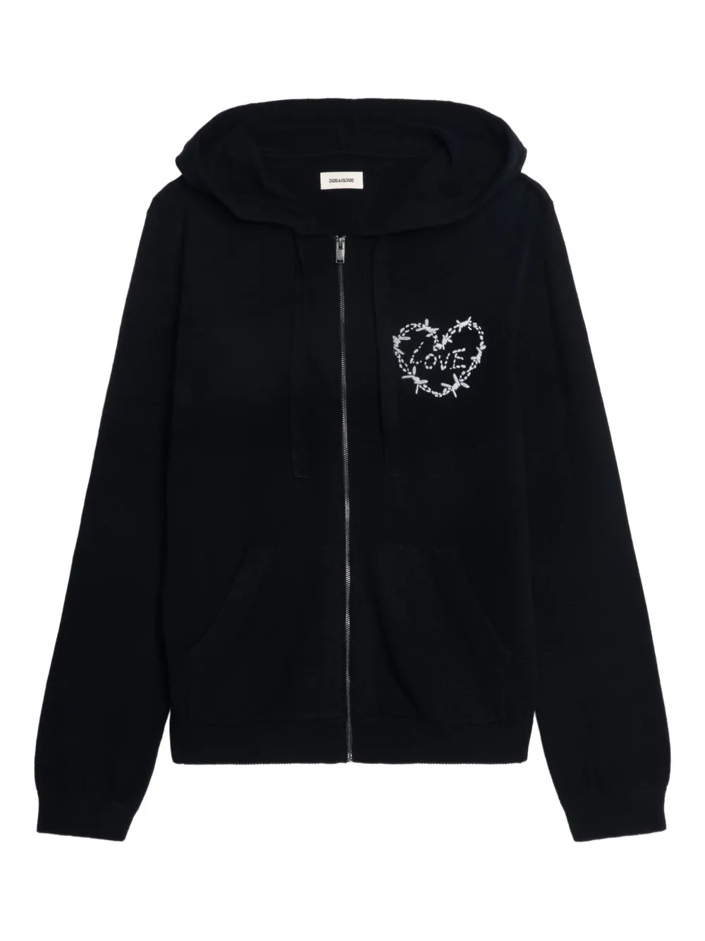 

Худи Clash на молнии Zadig&Voltaire, черный