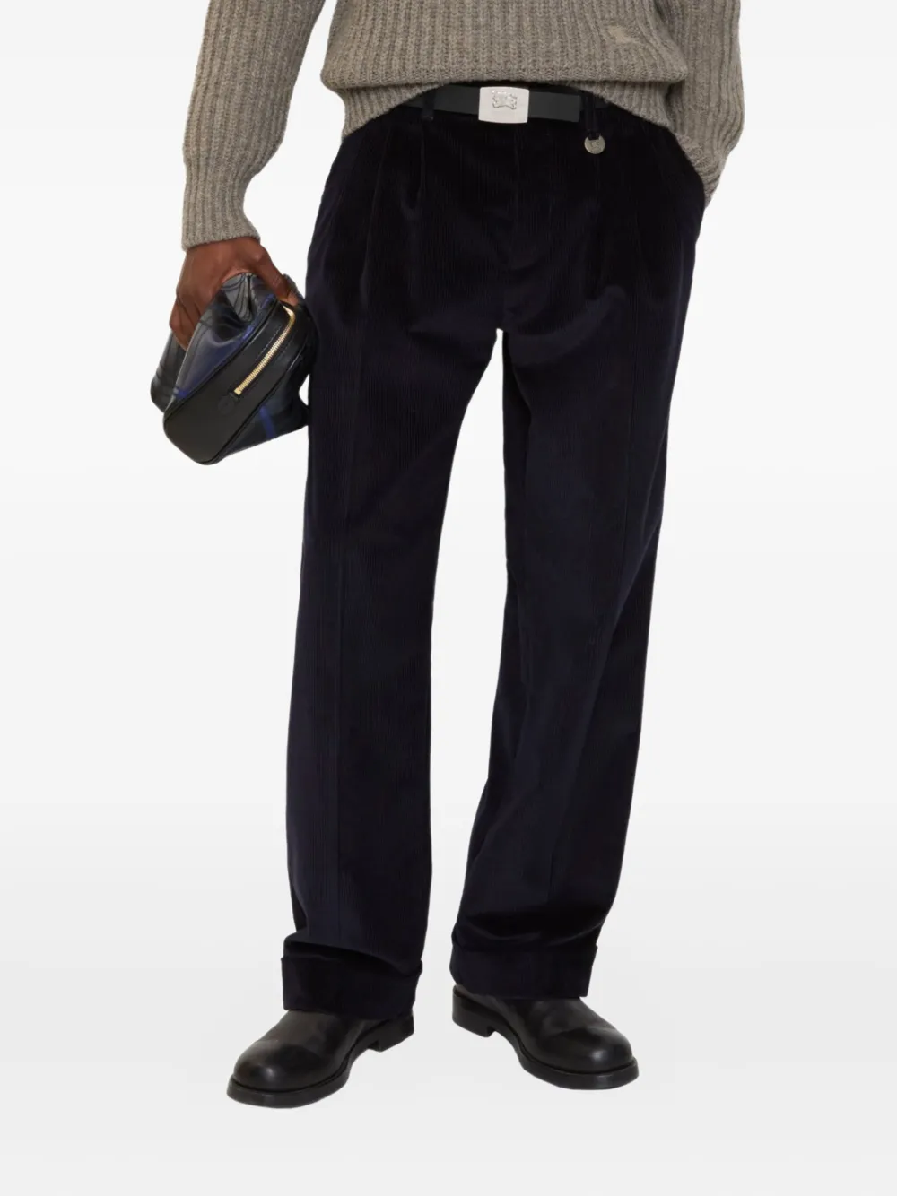 

Вельветовые брюки Burberry, синий