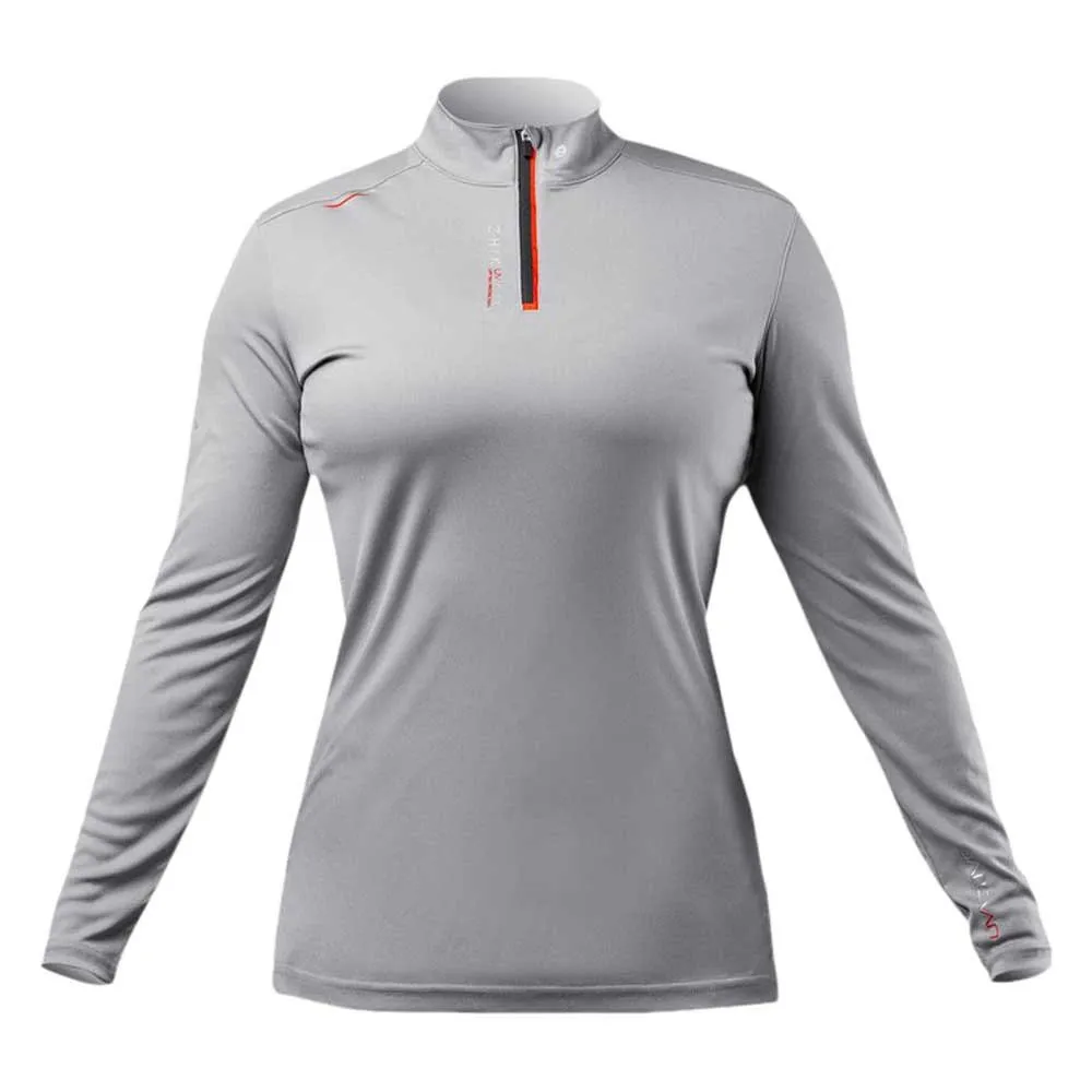 

Футболка с длинным рукавом Zhik UVACTIVE tie-down strip half zip, серый