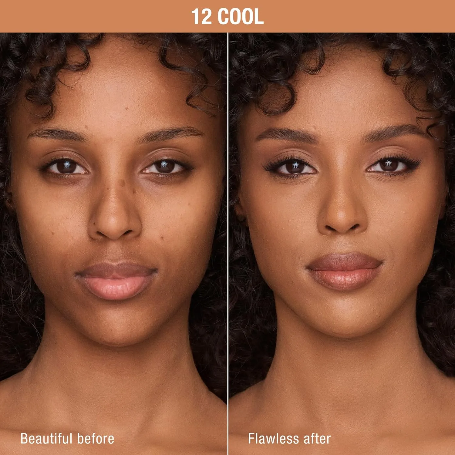Charlotte Tilbury Airbrush Flawless Matte Foundation - тональная основа с полным покрытием и натуральным матовым финишем, выравнивает и скрывает поры, водостойкая и устойчивая к переносу, 12 Cool - Tan with cool undertones — фото 2