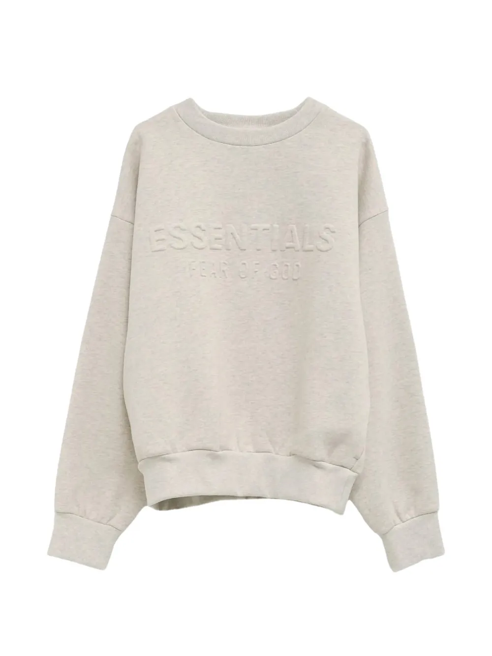 

Свитшот с тисненным логотипом Fear Of God Essentials, бежевый